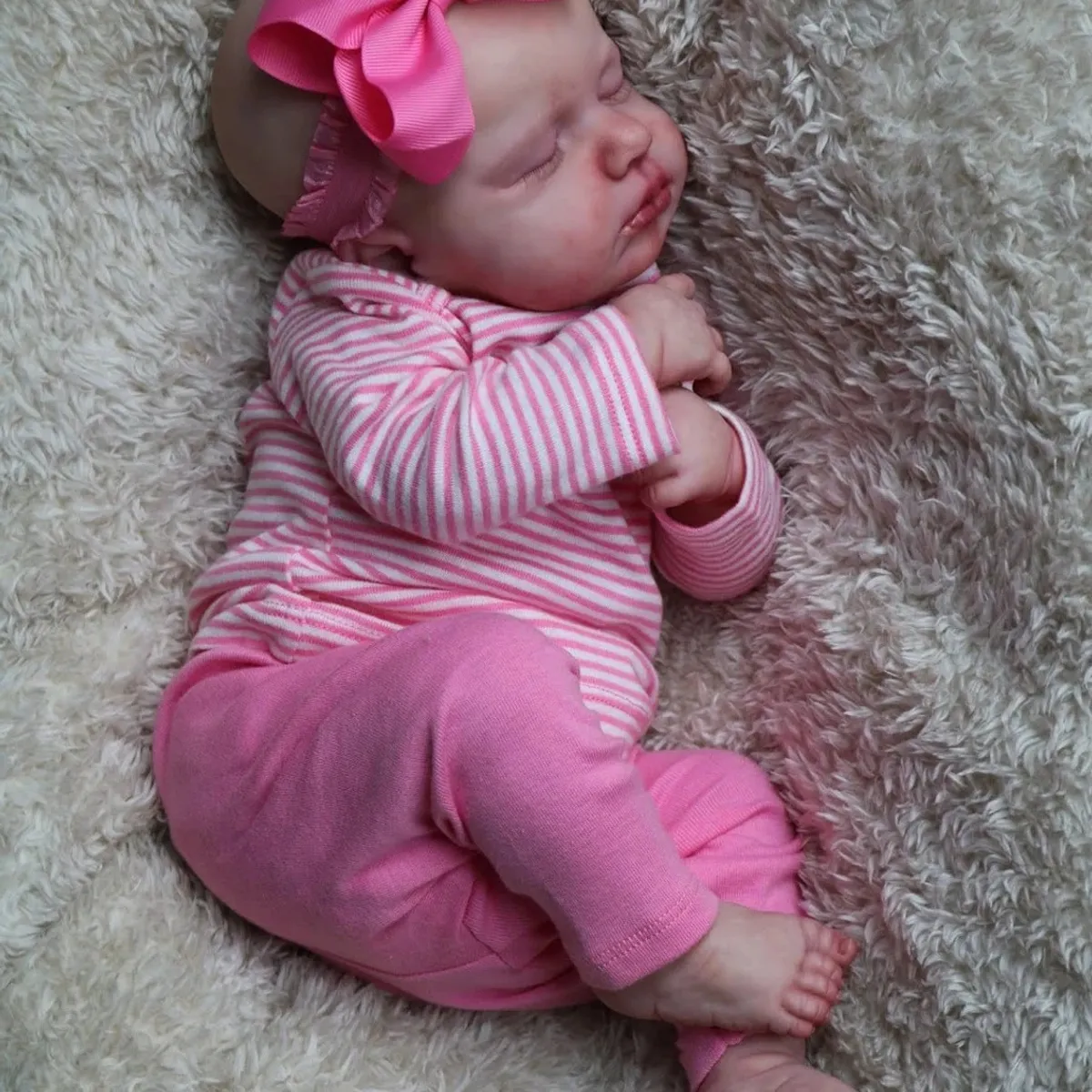 TIOZONEY - Muñeca bebe reborn vinilo de silicona juguetes para 49cm