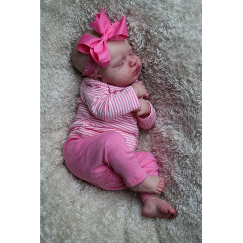 TIOZONEY - Muñeca bebe reborn vinilo de silicona juguetes para 49cm