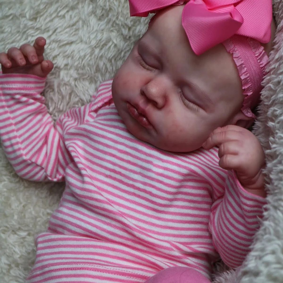 TIOZONEY - Muñeca bebe reborn vinilo de silicona juguetes para 49cm