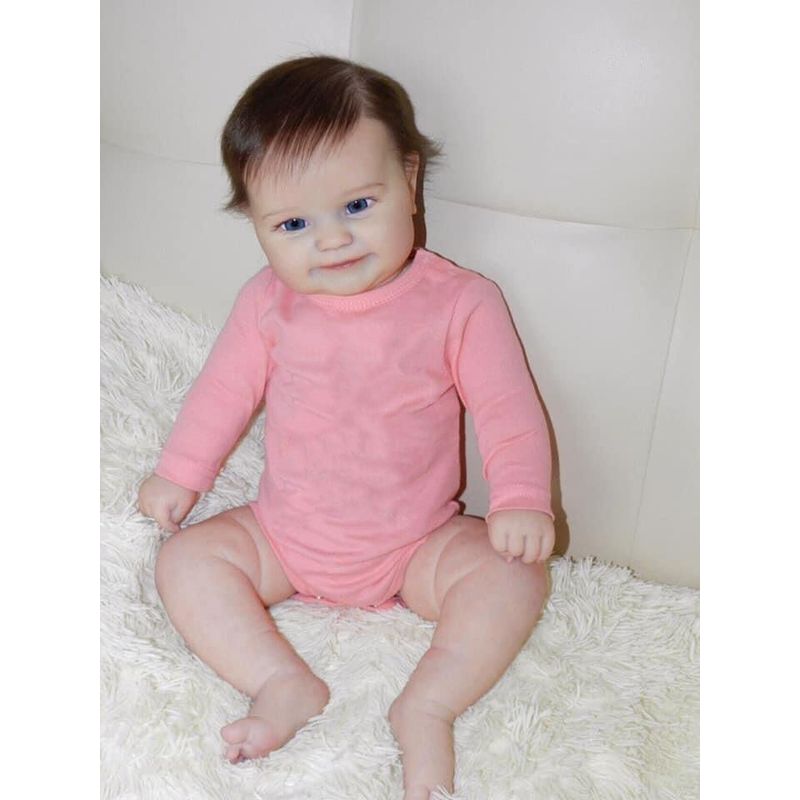 TIOZONEY - Muñeca bebe reborn vinilo de silicona juguetes para 50cm