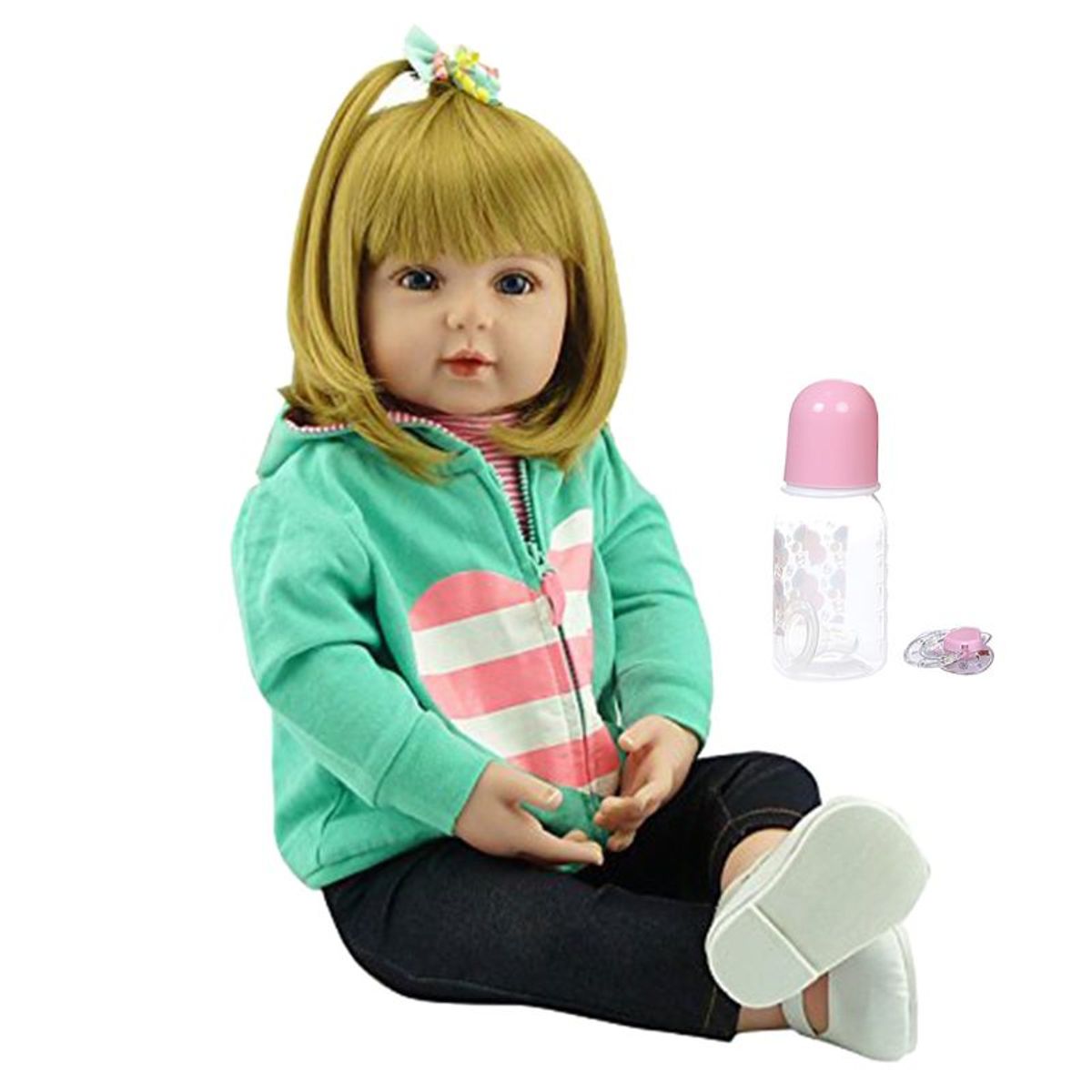 TIOZONEY - Muñeca bebe reborn vinilo de silicona juguetes.