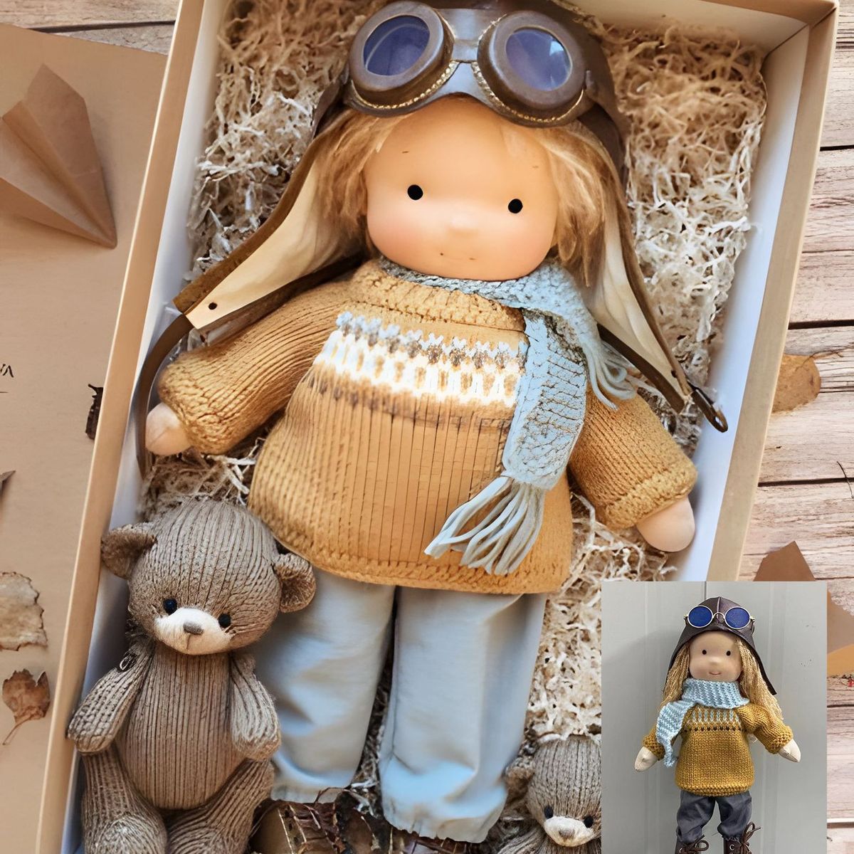 TIOZONEY - Muñeca de peluche personalizada para niños