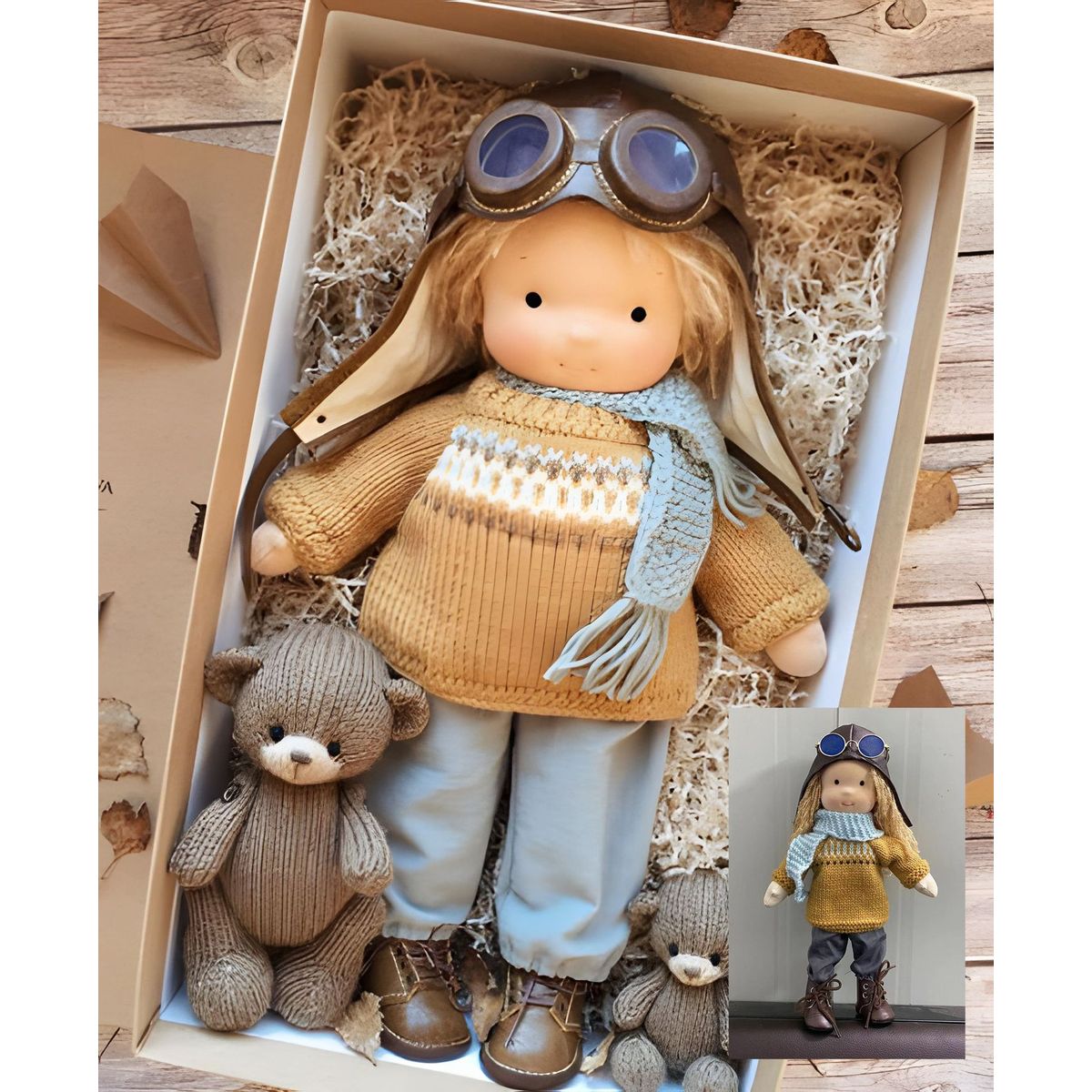 TIOZONEY - Muñeca de peluche personalizada para niños