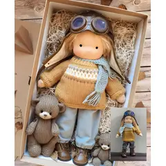 TIOZONEY - Muñeca de peluche personalizada para niños