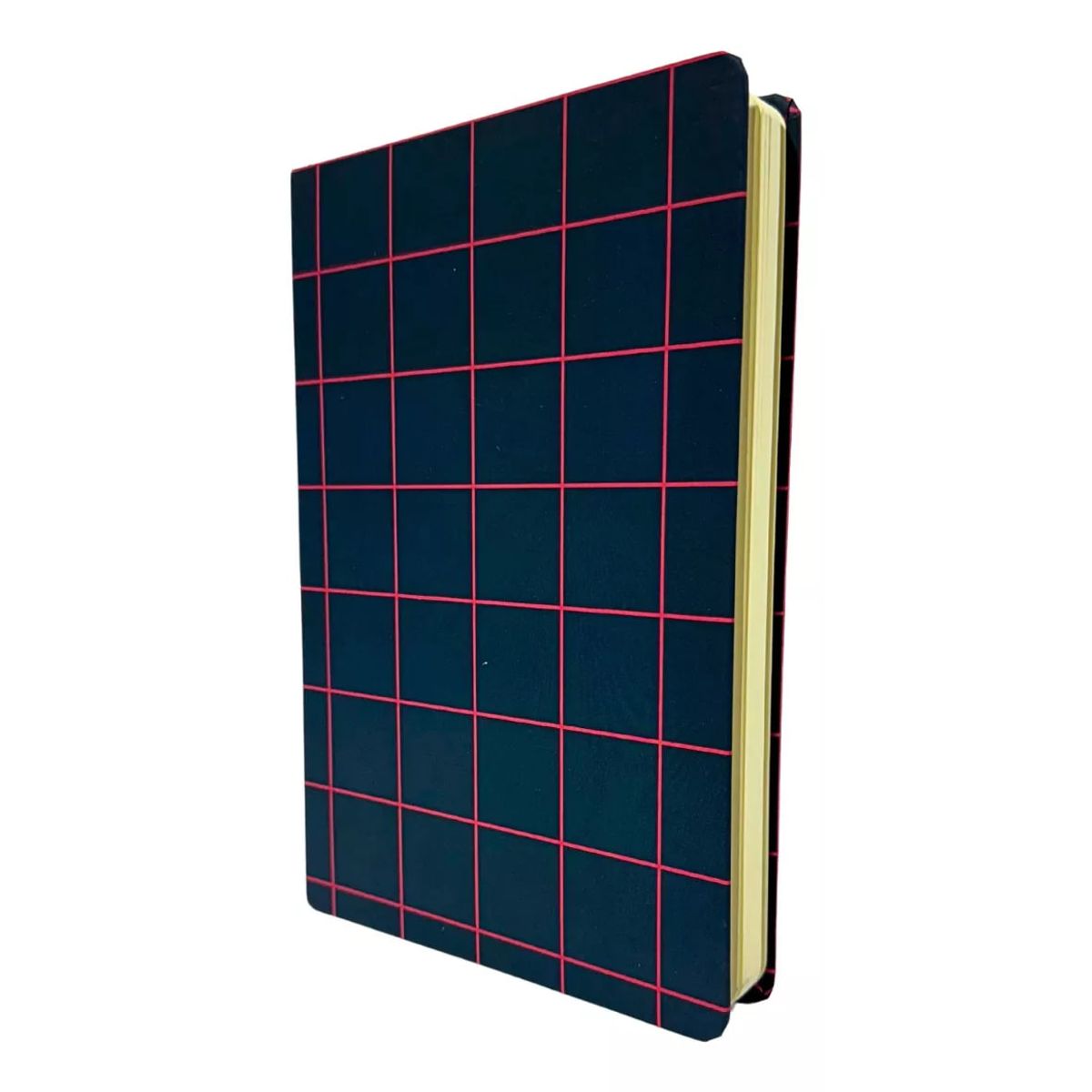 GENERICO - Libreta De Notas A5 Cosida Papel Beige 80 g Diseño Cuadros