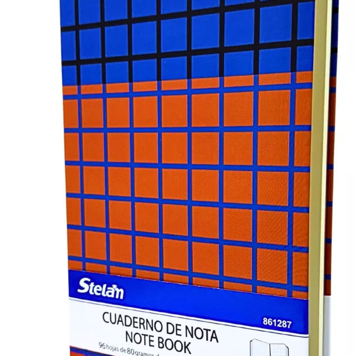 GENERICO - Libreta De Notas A5 Cosida Papel Beige 80 g Diseño Cuadros