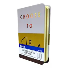 GENERICO - Libreta De Notas A6 Cosida Papel Beige 80 g Diseño Cuadros