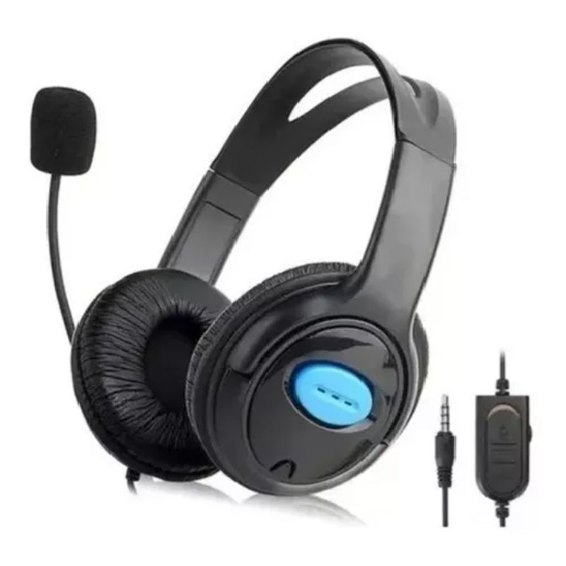 GENERICO - Audífonos gamers PS4 con micrófono estéreo sonido 71 negro