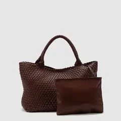 BUBBA - Tote Braids Burgundy Black