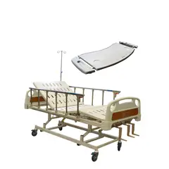 GLOMED - Pack Cama Clínica Manual 3 Posiciones + Mesa Cama Clínica