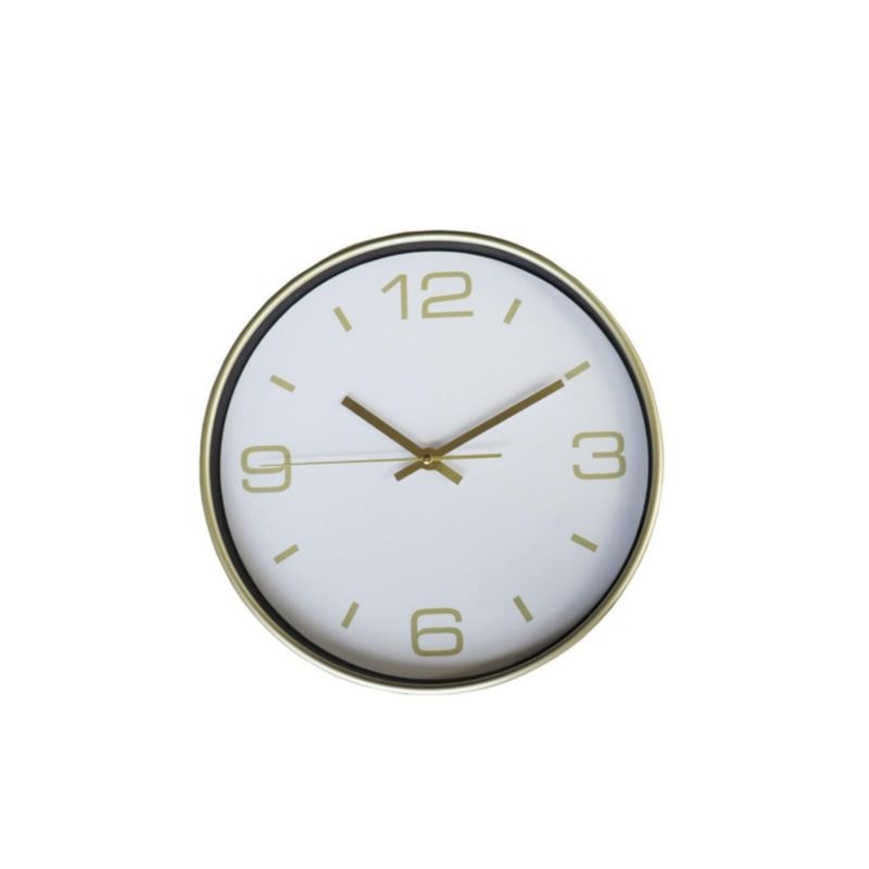RONDA - Reloj PlataDorado moderno 30x30 cm