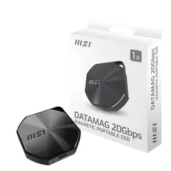 MSI - Disco duro externo SSD 1TB Magnetic Portable DATAMAG 20Gbps