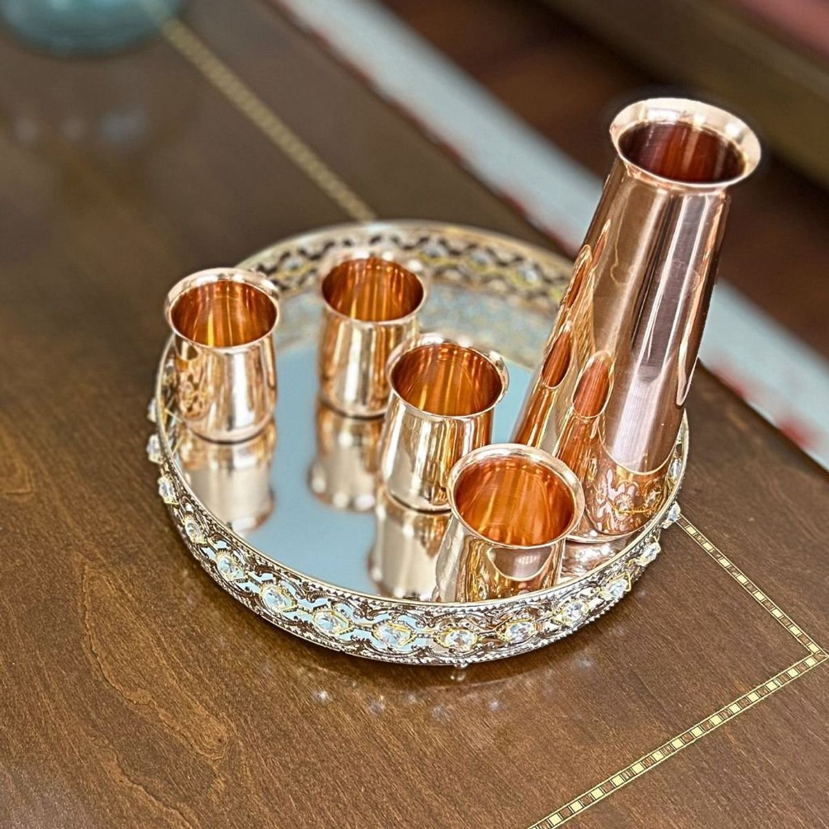 REPUBLICA DEL COBRE - Set Vasos Cobre Cóctel 4 Vasos