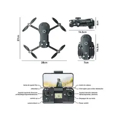 GENERICO - Mini Drone 4k Drones Con Camara Control De Dron Fpv Wifi
