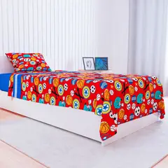 DORAL - Juego de sábanas de polar infantil 1.5 plaza Balon