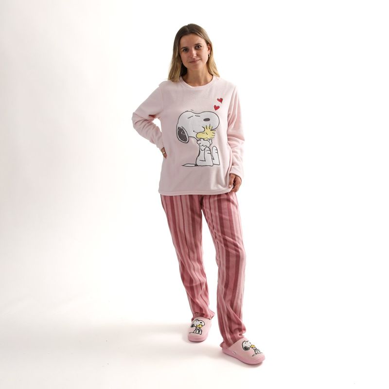 SNOOPY - Pijama Garfield Coral con Pantalón Estampado - Niños 4-12 Años