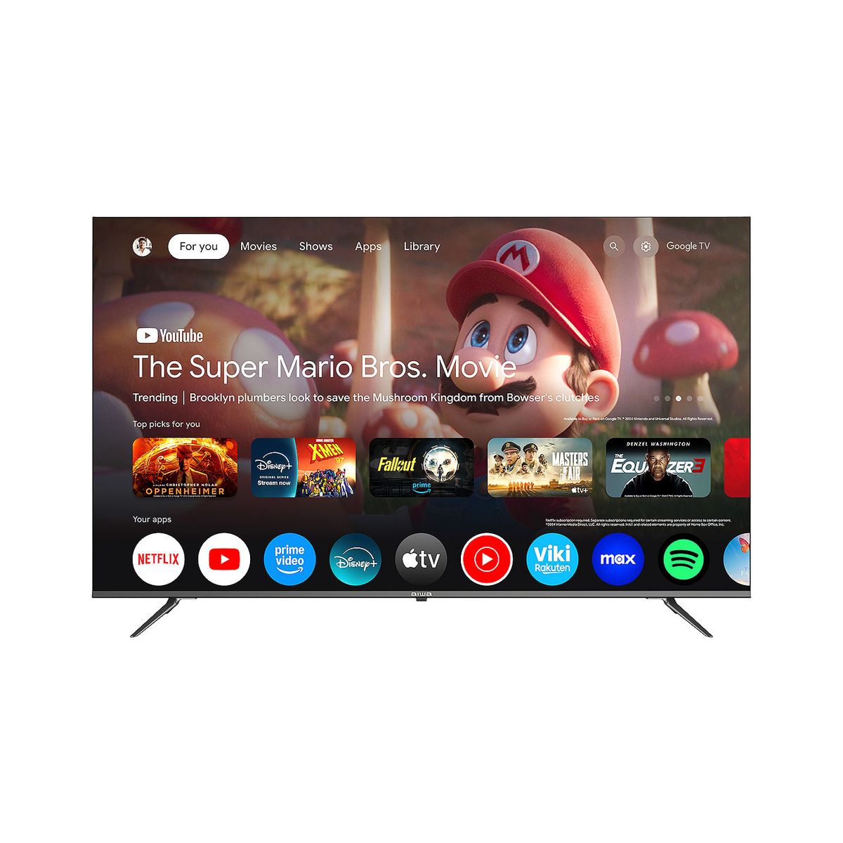 AIWA - Smart Tv Aiwa 70 4k Ultra Hd Qled Google Tv Aw-70b4qfg