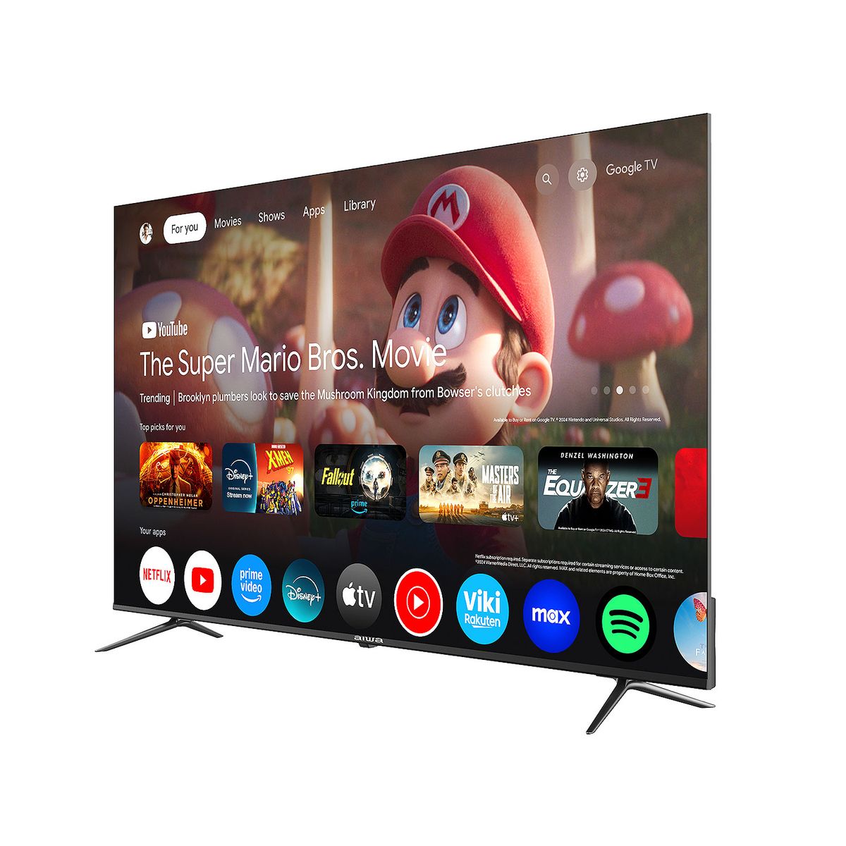 AIWA - Smart Tv Aiwa 70 4k Ultra Hd Qled Google Tv Aw-70b4qfg