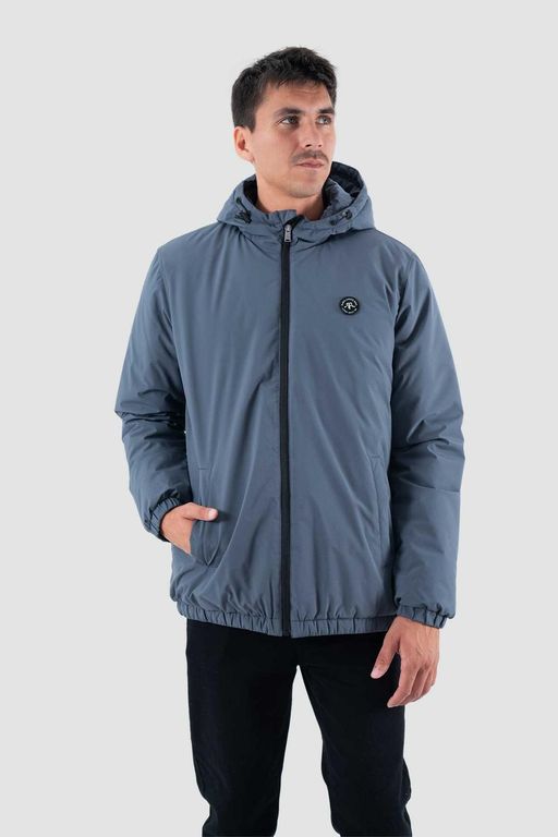 Parka Hombre Solid Navy Azul XS