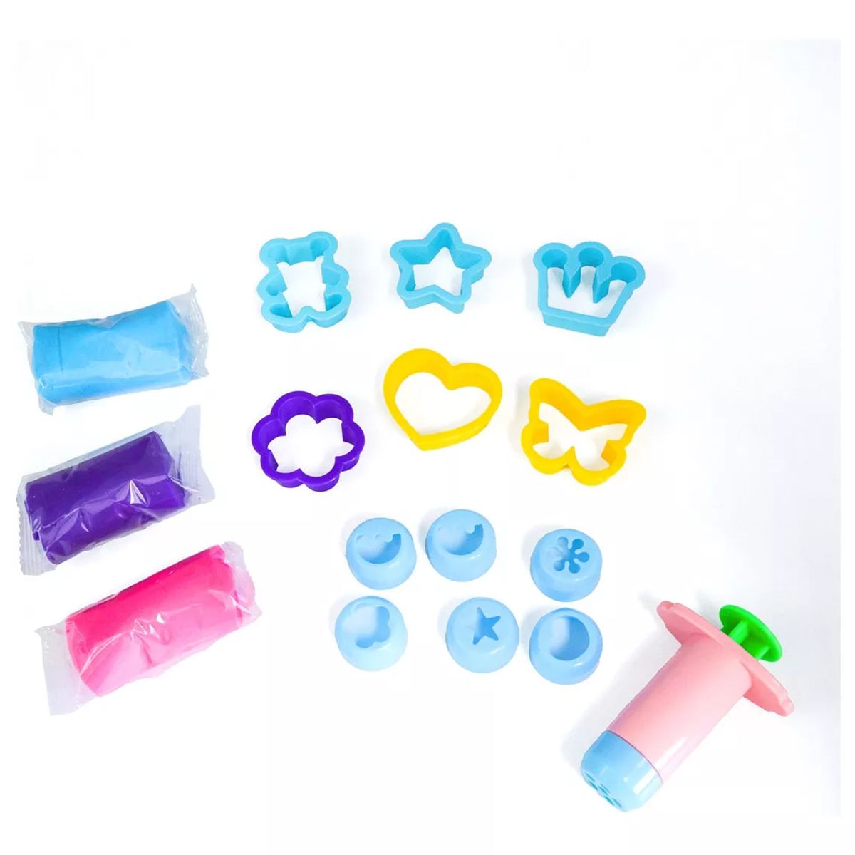 ADETEC - Masas Moldeables Con 6 Figuras Varias Y 6 Boquillas