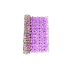 GENERICO - Flor Artificial para Decoración Panel Pared Muro 3m Violeta
