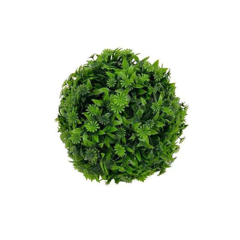 GENERICO - Pack de 6 Bolas de Pasto Artificial Césped Decoración 19cm