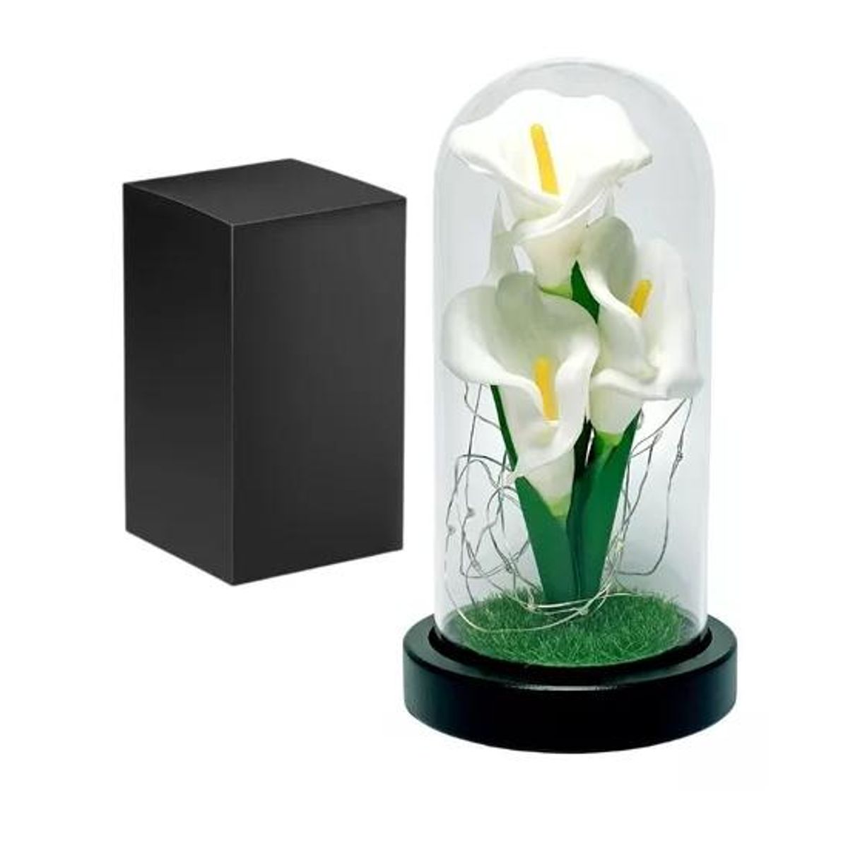 GENERICO - Girasol Eterno Artificial Lampara Cúpula Decoración