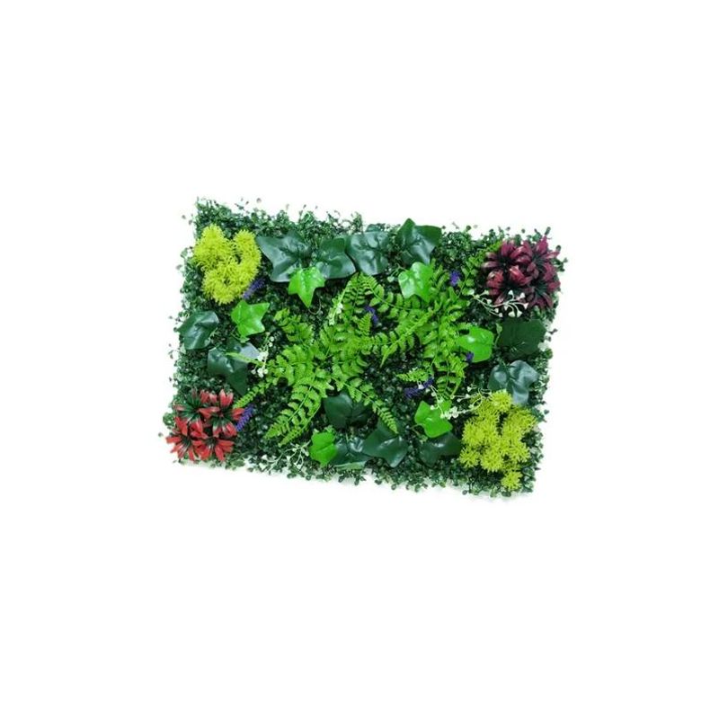 GENERICO - 10 Piezas Muro Verde Follaje Artificial Sintético 60x40cm