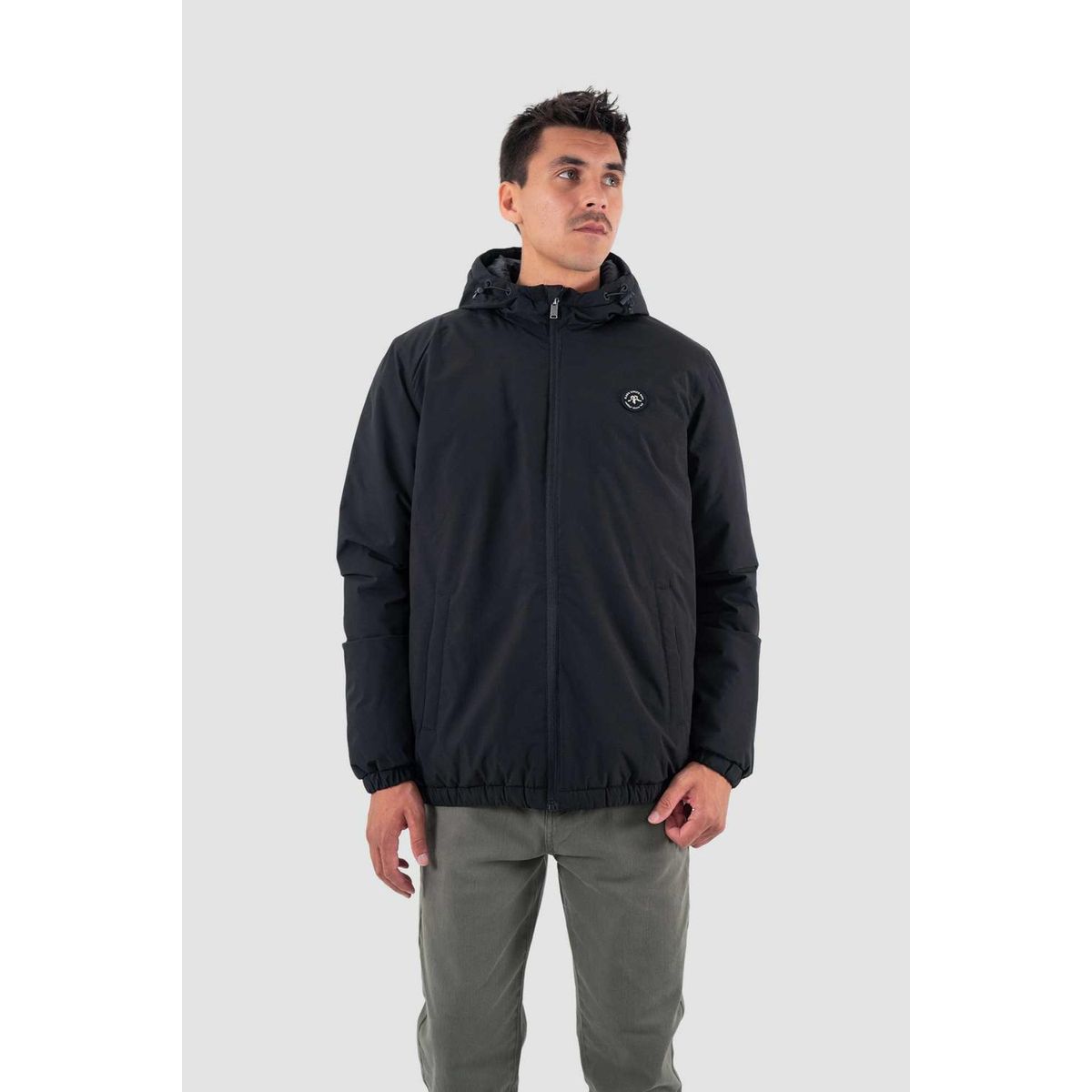 KAYA UNITE - Parka Hombre Solid Negro