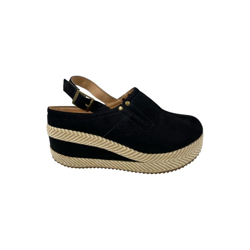 HERIEL - Zapato Panchita Negra Plataforma