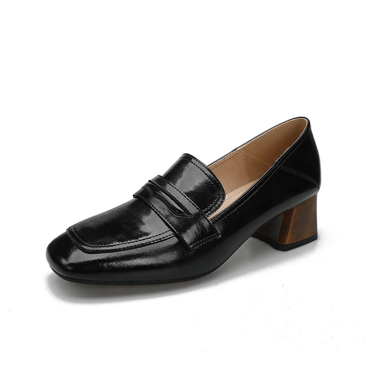 TIOZONEY - Zapatos de tacón grueso para mujer