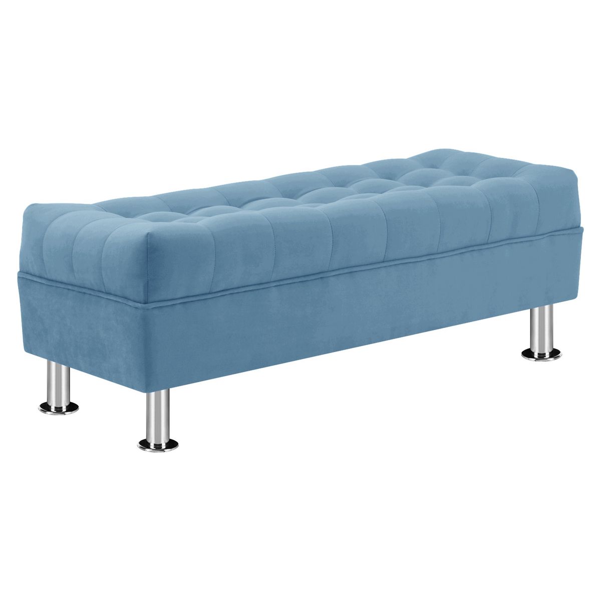 BODEVIR - Banqueta Lisboa 2C Felpa 12 Azul Petroleo