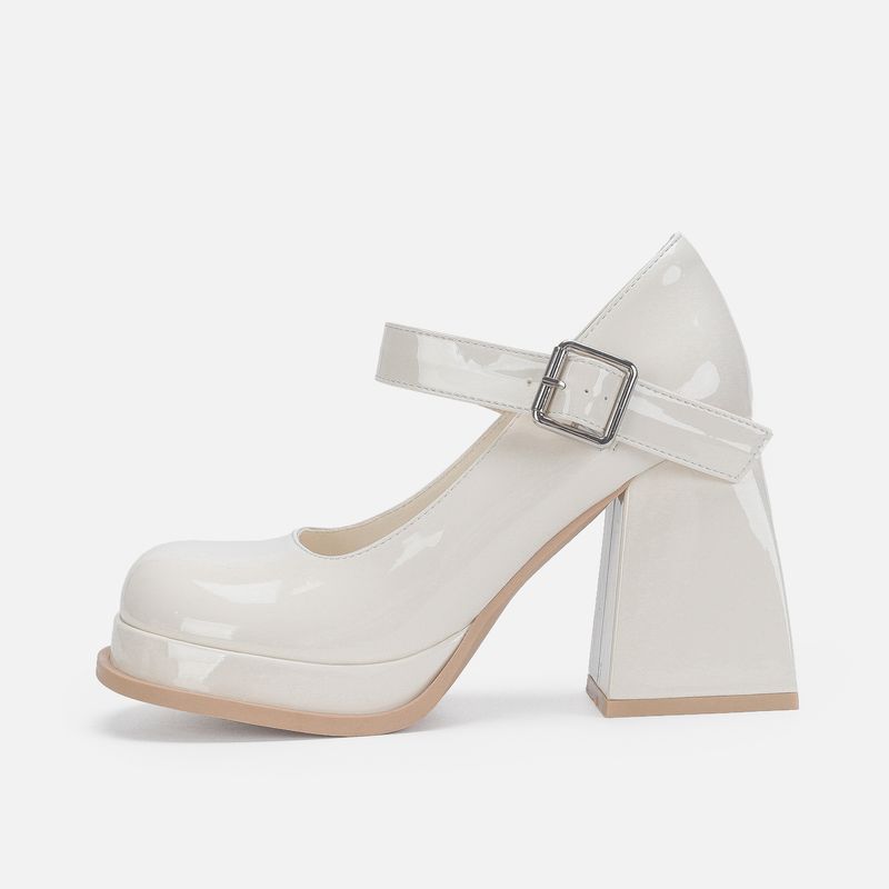 TIOZONEY - Zapatos de tacón grueso para mujer.