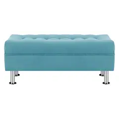 BODEVIR - Banqueta Lisboa 2C Felpa 12 Turquesa