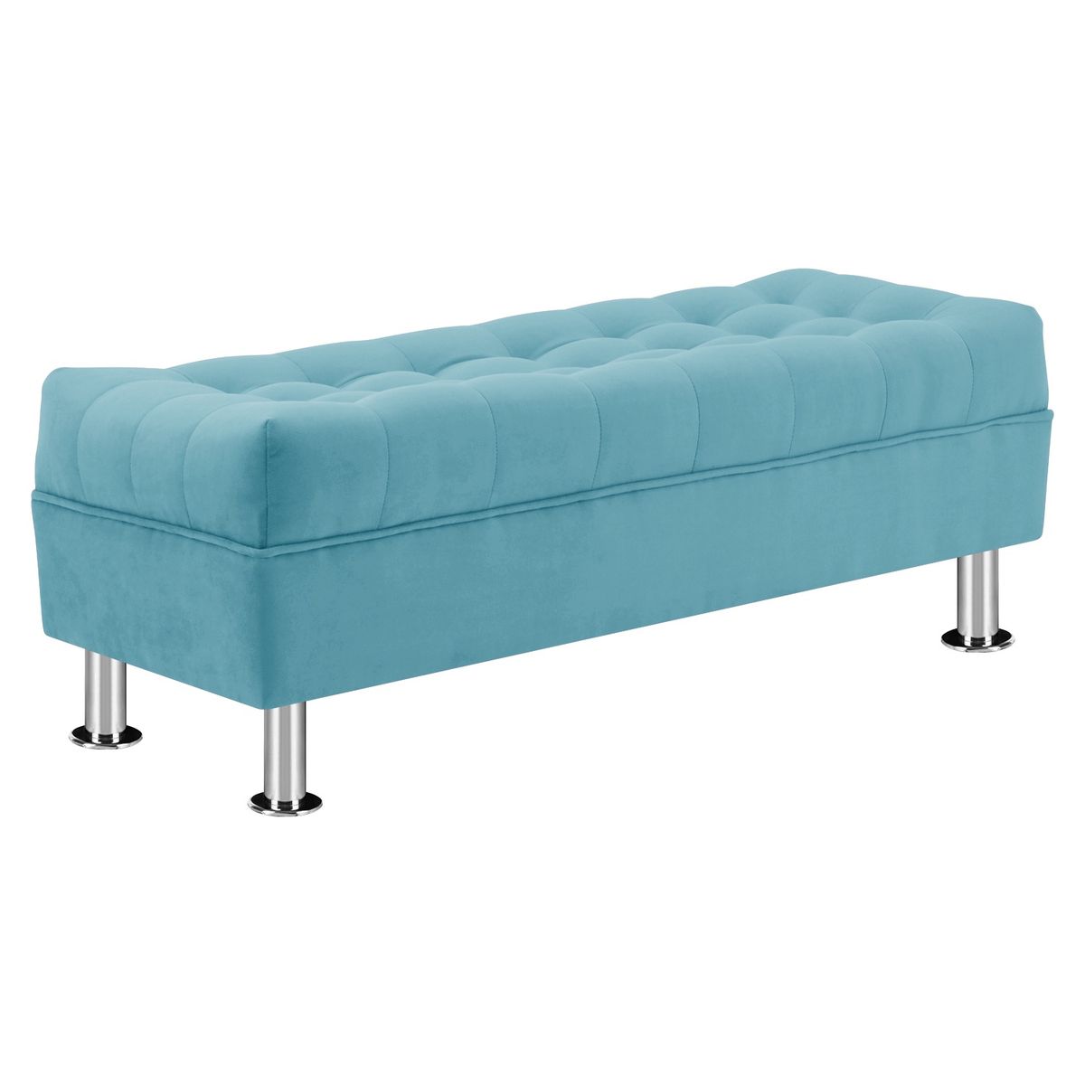 BODEVIR - Banqueta Lisboa 2C Felpa 12 Turquesa