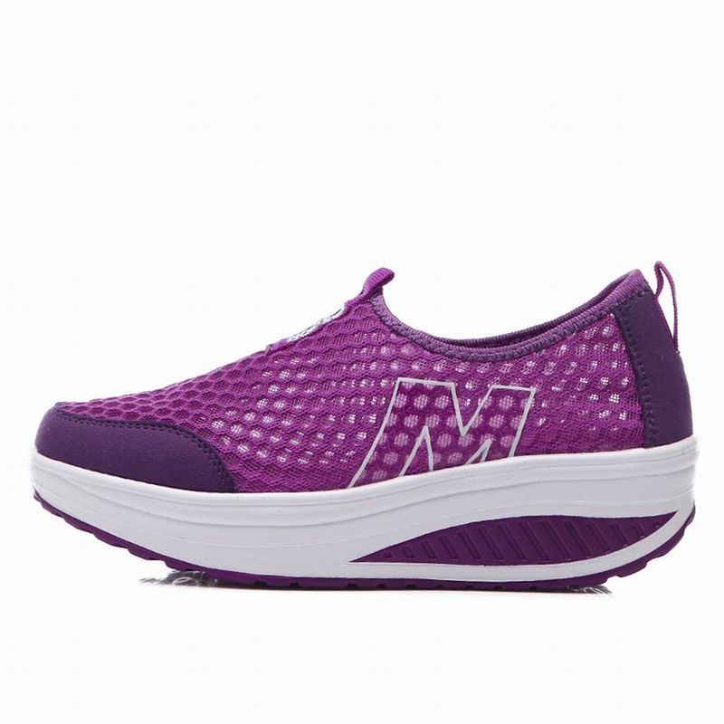TIOZONEY - Zapatillas casuales para Mujer - Morado.