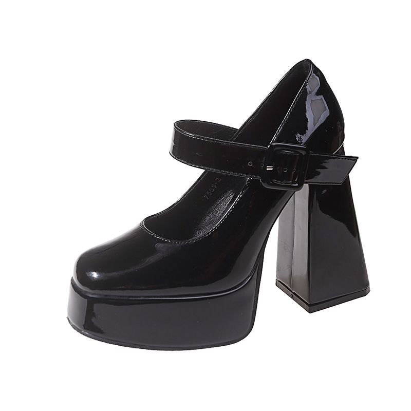 TIOZONEY - Zapatos de tacón con hebilla para mujer.