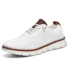 TIOZONEY - Zapatillas casuales para Hombre -Blanco