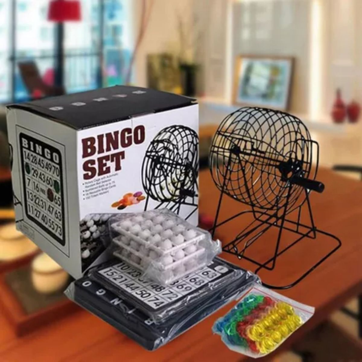 ANGELES DEL HOGAR - SET COMPLETO BINGO LOTTO JUEGO DE MESA