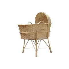 RUSTIC STYLE - Cuna de mimbre para muñecas Dana