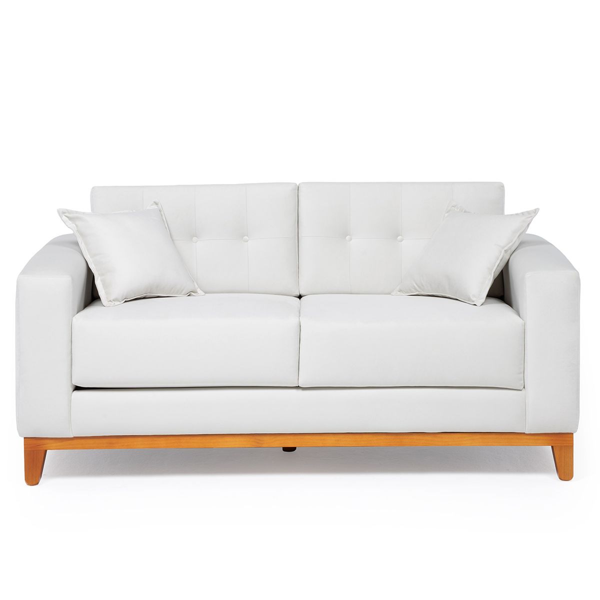 GENERICO - Sofá Milán 2 Cuerpos Crudo Felpa