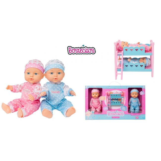 BOSTECITOS - BOSTECITOS 607 MUÑECAS BABYDOLL BOSTECITOS MELLIZOS