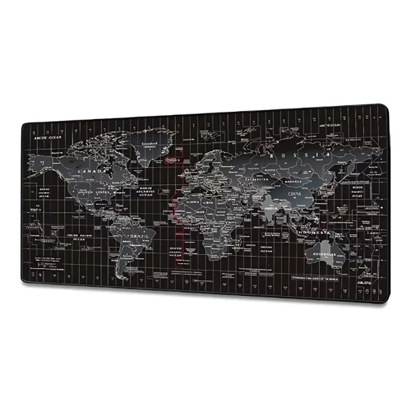 DBLUE - MOUSE PAD DISEÑO MAPA MUNDO DE 90 X 40 X 3 CM DBLUE