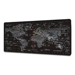 DBLUE - MOUSE PAD DISEÑO MAPA MUNDO DE 90 X 40 X 3 CM