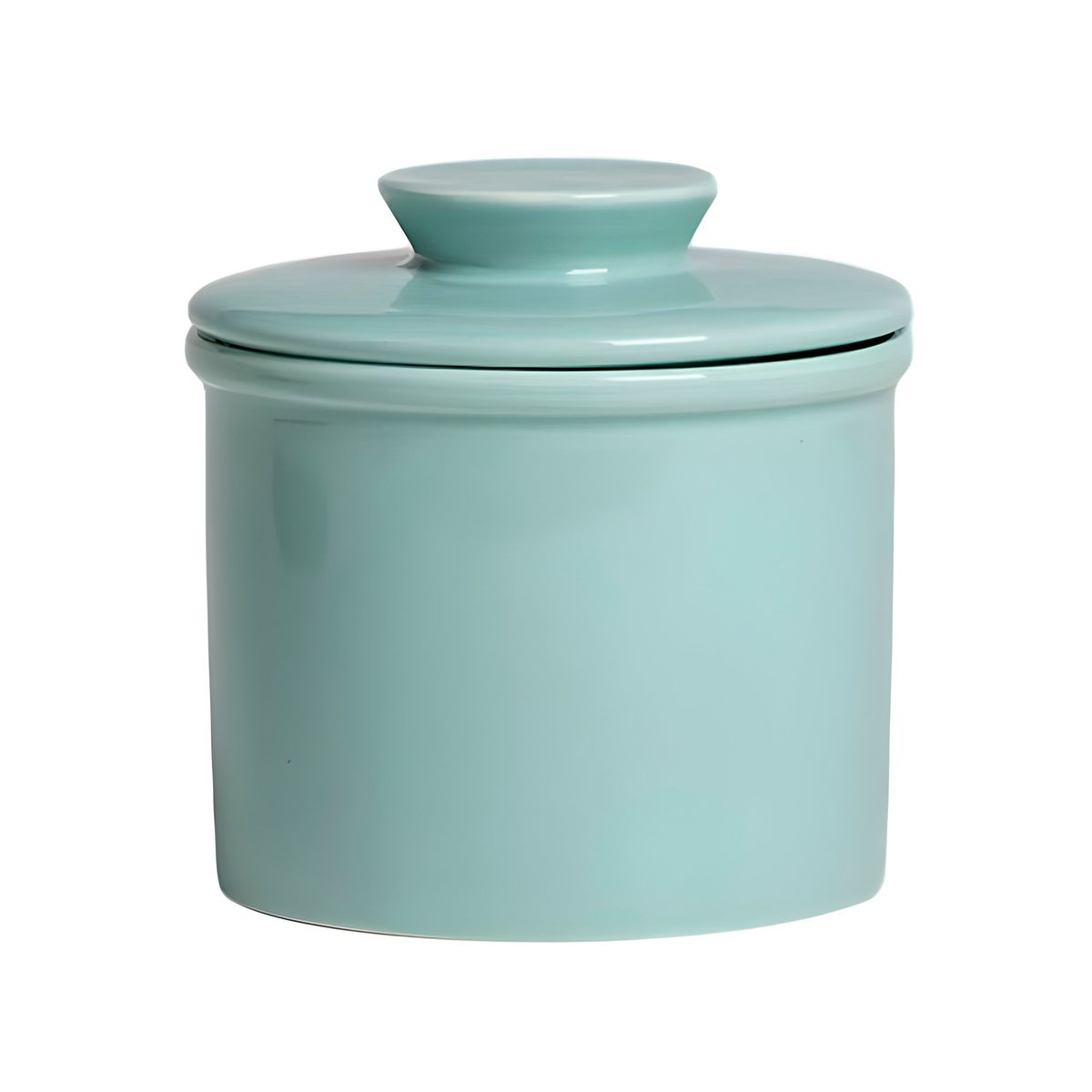 GENERICO - Mantequillera Francesa De Porcelana Resistente Turquesa