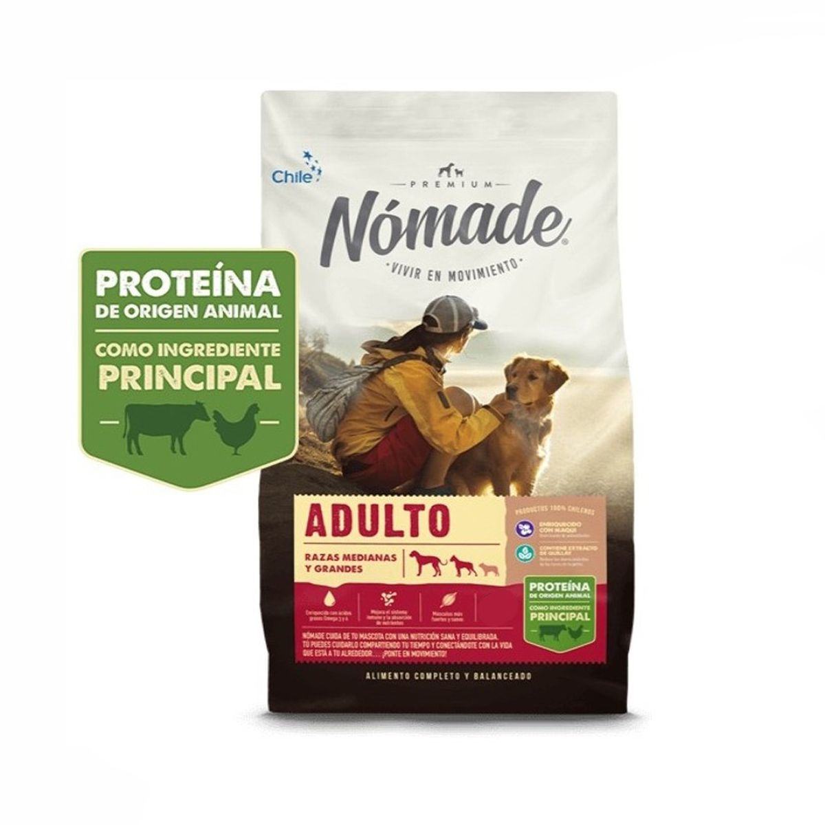 NOMADE - ALIMENTO NOMADE ADULTO RAZA MEDINA Y GRANDE 20KG