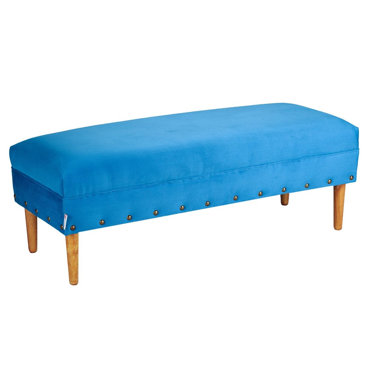 BODEVIR - Banqueta Provenza Tachas 2C Felpa 04 Azul Rey