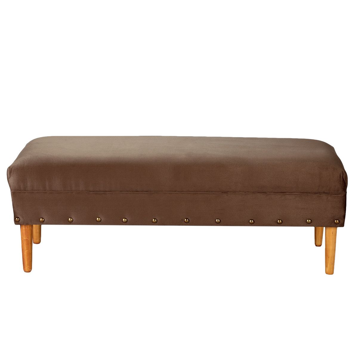 BODEVIR - Banqueta Provenza Tachas 2C Felpa 04 Chocolate