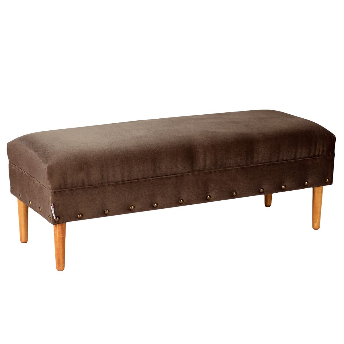 BODEVIR - Banqueta Provenza Tachas 2C Felpa 04 Chocolate