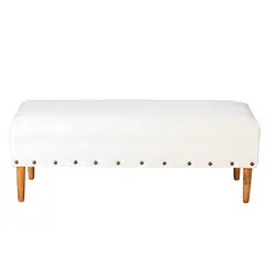 BODEVIR - Banqueta Provenza Tachas 2C Felpa 04 Crudo